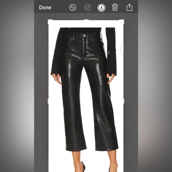 Frame Le Jane Crop Recycled Leather 28 - Picture 2 of 4